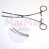 Intestinal forceps Kocher, soft and elastic blades, curved, 22 cm, 1 pc