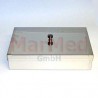 Instrument tray with lid, stainless steel, 220 x 150 x 50 mm, 1 pc