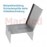 Rack for screws of ? 4,0/4,5 mm with hinged lid, stainless steel