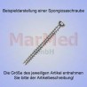 Šroub spongiozní, ? 3,5 x 22 mm, balení po 5 ks, vnitřní šestihran