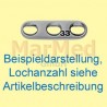 Mini-Plate straight 4-holes, for screws ? 2,0 mm, lenght 23 mm, thickness 1 mm, slightly curved