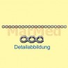 Dlaha rekontrukční s 20 otvory na šrouby ? 2 mm, délka 100 mm, šířka 5 mm