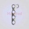Mini L-plate right for screws 2,7 mm, 3 DC-holes in head, 3 DC-holes in shank, 1 pc