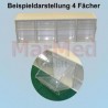 Spritzen- und Kanülenspender, 3 Fächer, Farbe: weiß