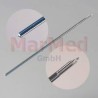 Kirschner wire with trocar point, round end, 2,0 x 180 mm, 10 pcs, cut thread of 20 mm length