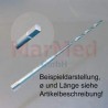 Vrták s 4-hranným osazením, ? 2,7 mm, délka 115 mm