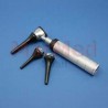 Otoscope EUROLIGHT C30, with battery handle, set of 3 reusable long ear funnels (ø 4, 5 and 7 mm) in a zip carry bag,