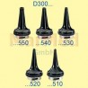 Heine closed speculum ? 2,2 x 40 mm, sanalon, for use with slit illumination head