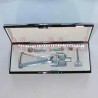 Schioetz eye tonometer for measuring intra-ocular pressure, complete in case