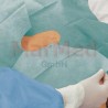 Hartmann Foliodrape Protect 45 x 75 cm, 65 pcs., two-part, self-adhesive, disposable drapes with aperture. Non- woven fabric