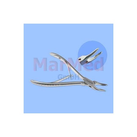 Kleště štípací Micro-Friedmann 140 mm, zahnuté, ke krácení řezáků/hlodavých zubů