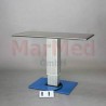 MarMed VET-treatment table Basic 2, flat stainless steel table, mains operation, top 120 x 57,5 cm, electric height adjustment