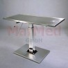 MarMed VET operating table, 130 x 60 cm, with hydraulic foot pump, S/steel top with raised edge & drain hole 130x60cm,