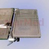 Dental bowl, approx. 53 x 32,5 x 4 cm, for hooking into standard guide rails, S/steel basin with S/steel cover made of