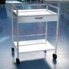 Universal-Gerätewagen, 64 x 47,5 x 85 cm (B x T x H), Belastbarkeit ca. 50 kg, mit 1 Schublade, Galerie, 2 kunststoffbelegte