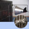 Warming light holder, fits all MarMed cages, completely made of stainless steel, screw mount on the cage door, height