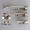 Laryngoskopspatel aus Edelstahl, gerade (Miller) Gr. 1, Länge 100 mm, passendes Ersatzleuchtmittel klein (B024010)