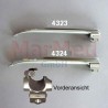 Laryngoscope blade, stainless steel, straight,(Miller) Gr. 4, length 205 mm (adequate spare bulb: B024020)