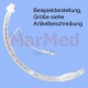 Tracheal tube with cuff size 8,5, 10 pcs incl. norm connector, transparent (non autoclavable, disinfectable)