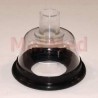 Anesthesia mask made of PVC, size 2, for medium cats, ? 59 mm,opening ? 29 mm, length 52 mm, connector ? 15 mm