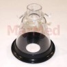 Narkosemaske aus PVC, Gr.4, für kleine Hunde, ? 90 mm, Öffnung ? 30 mm, Länge 100 mm, Konnektor ? 27 mm