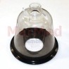 Narkosemaske aus PVC, Gr.6, für große Hunde, ? 136 mm, Öffnung ? 54 mm, Länge 135 mm, bauchige Form, Konnektor ? 27 mm