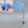 Ulmer Fixator with clamp for universal rail (25 x 10 mm), for fixations of respiration tubing, adjustable in height and