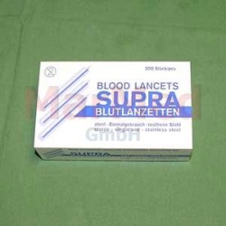 Lancety na odběr krve, 200 ks, sterilně baleno
