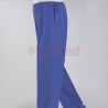 Theatre trousers size 40, blue, straight cut legs, 1 hip pocket, 100 % cotton