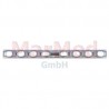 Bone plate for 4,5 mm corticalis screws, 8 holes, width 12 mm, length 135 mm, thickness 3,8 mm, DC-holes