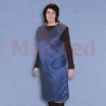 X-Ray Apron, blue, velcro closure, Pb 0,5 mm, 100 x 60 cm, for body height up to approx.. 165 cm