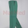 Theatre trousers size 62, green, straight cut legs, 1 hip pocket, 100 % cotton