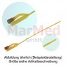 Foley catheter, 2-way, CH 20, baloon 5-15 ml, length approx. 40 cm, 1 pc, sterile packed, atraumatic needle, luer-lock