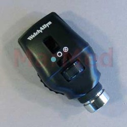 Oftalmoskop koaxiální Welch Allyn, osvětlení 3,5 V HPX, -25 až 40 dioptrií, různé clony a filtry, bez rukojeti