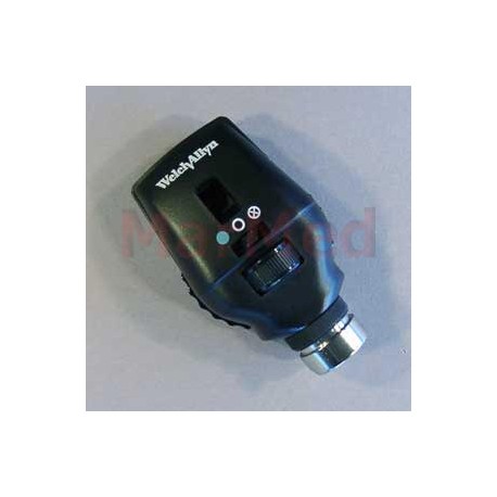 Oftalmoskop koaxiální Welch Allyn, osvětlení 3,5 V HPX, -25 až 40 dioptrií, různé clony a filtry, bez rukojeti