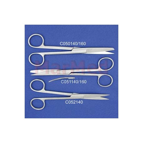 Nůžky chirurgické, standardní, 14,5 cm, ostré/tupé, rovné
