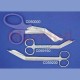 Nůžky na obvazy/nůžky univerzální, úchop z umělé hmoty,19 cm